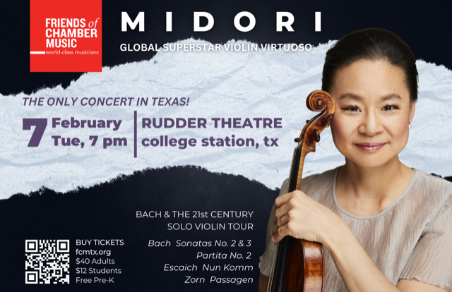 Friends of Chamber Music Present: MIDORI: Global Superstar Violin